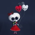 thumbnail image 3 of CafePress - Cute Skeleton Girl With Spooky Balloons T Shirt - Women's Traditional Fit Dark T-Shirt, 3 of 4