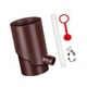 thumbnail image 4 of Desviador de bajante Colector de lluvia para bajantes redondos Desvía el agua hacia la lluvia 8cm, 4 of 9