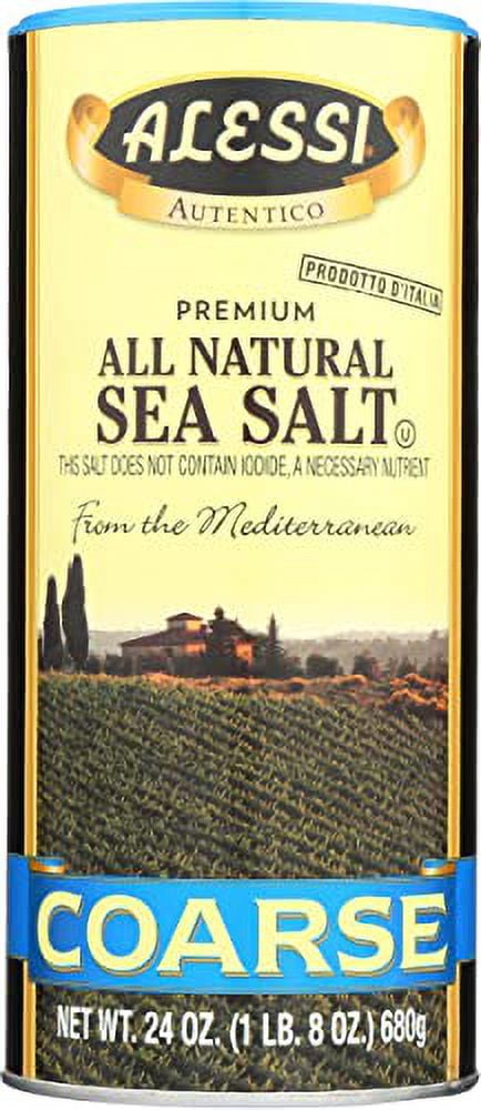 Alessi Coarse Sea Salt, 24-Ounce (Pack of 6)