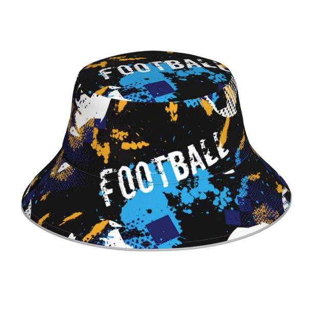 Fotbe Football Sombrero Tipo Pescador con Estampado – Sombrero de Sol de Algodón de Moda para Playa, Golf, Pesca