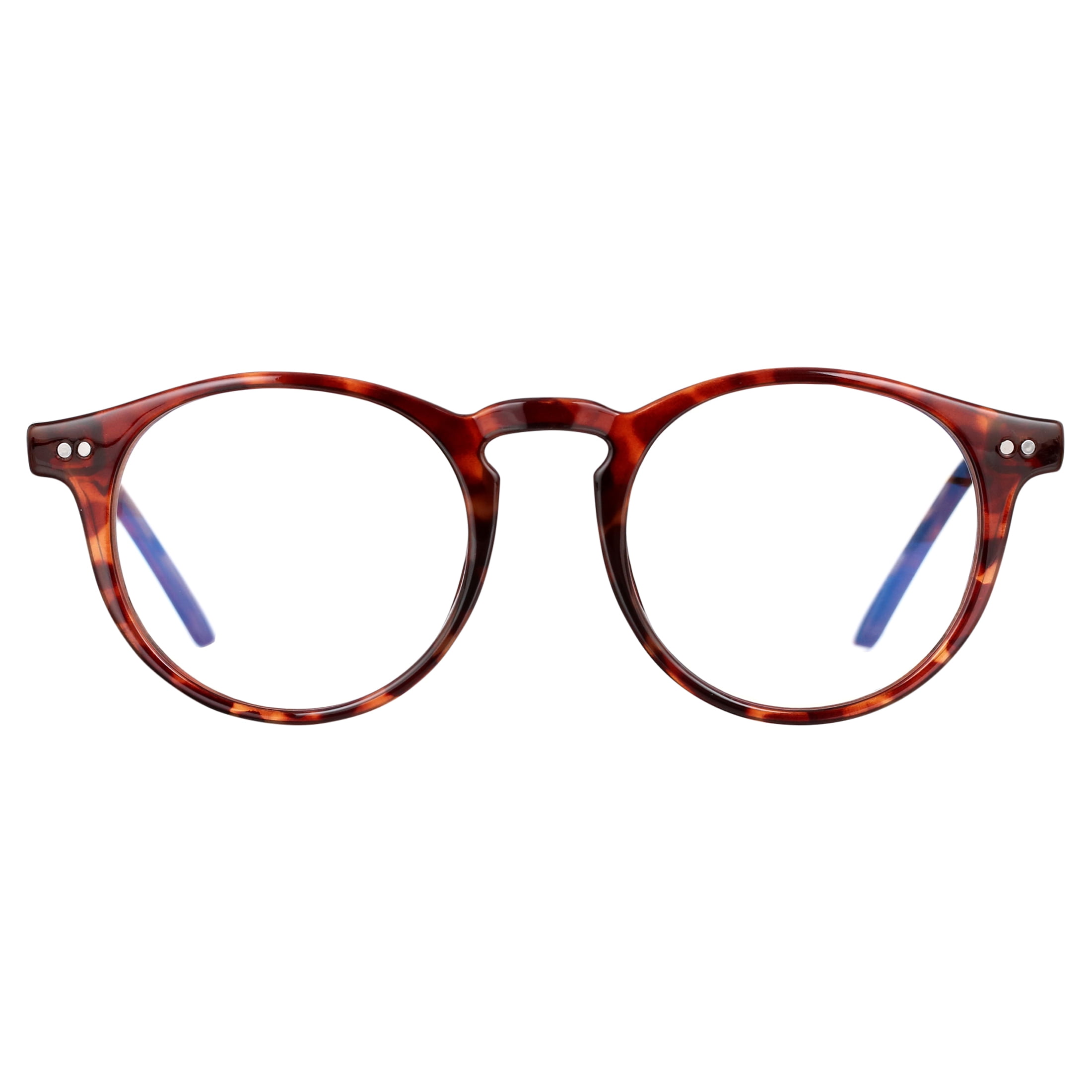 (2 pack) Women's Health Perspective Blue Light Blocking Glasses for Computer UV and Gaming Protection by DIFF Eyewear Caramel Tortoise