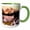 Green/White, variant on 3drose, Mount Shuksan in Mt Baker National Park, Washington - Us48 Rdu0004 - Richard Duval, 11oz Two-tone Green Mug