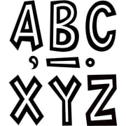 Teacher Created Resources Black and White 7" Fun Font Letters, 120 Per Pack, 2 Packs