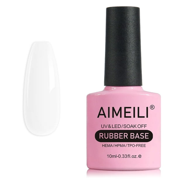 Esmalte de uñas en gel AIMEILI con base de goma, 10 ml, remoja sin hematones