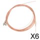 thumbnail image 1 of Cuerdas de Acero para Guitarra Baoblaze Repuesto Tensión Ligera Bronce Rojo Paquete de 6, 1 of 8