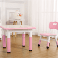 thumbnail image 2 of Mesa y Sillas para Niños | Set de 4 con Altura Ajustable para Edades 2 a 10 Años, Escritorio para Artes y Manualidades, Superficie para Garabatear (Graffiti), Patas Antideslizantes, 2 of 7