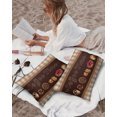 thumbnail image 5 of Waterproof Outdoor Throw Pillows with Inserts 12"x20" Set of 2,Vintage Coffee Time Decorative Pillowcases for Couch Bedroom,Farmhouse Desserts Brwon White Plaid Pillow Covers for Sofa Living Room, 5 of 8
