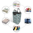 thumbnail image 4 of Sikiie PUG HEAD And Flower Square Laundry Bag Large Collapsible Dirty Clothes Bags With Handles Waterproof Essentials Storage For College Dorm, Family, 4 of 5