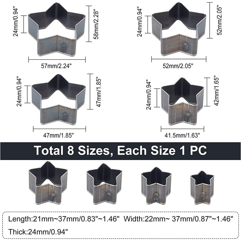 Spurtar 12 PCS Steel Hollow Leather Punch Set 1/8''-3/4''(3-19Mm) Heavy  Duty rou