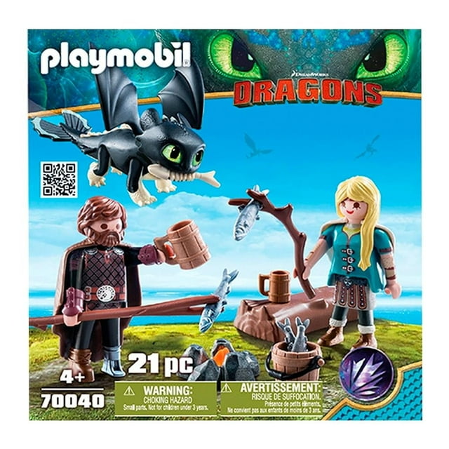 Hipo y Astrid con Bebé Dragón Playmobil 21 Piezas