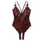 thumbnail image 1 of Gibobby Ropa interior mujer Conjunto de lencería for Mujer Conjunto de lencería con Liguero y corpiño de Encaje Floral(Vino, CH), 1 of 5