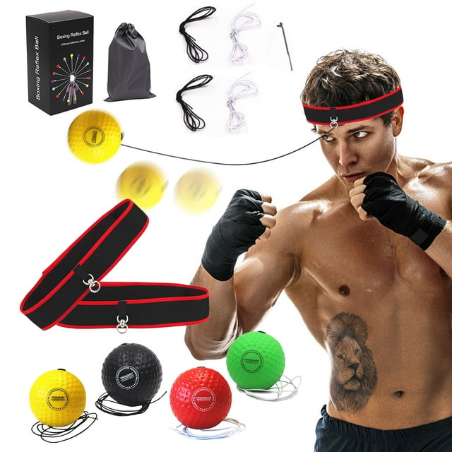 Headband Boxing Reaction Ball - Men Punching Ball Reflex Ball with ...