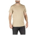 thumbnail image 3 of 5.11 Work Gear Men's Utili-T Crew Neck Shirt, Short Sleeves, Cotton Fabric, Pack of 3, ACU Tan, 2X-Large, Style 40016, 3 of 5