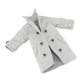 thumbnail image 1 of Figura de acción masculina a escala 1/12, ropa, abrigo cortavientos, gabardina, regalo para niños Gris, 1 of 9
