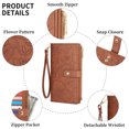 thumbnail image 7 of FALAN MULE Wallets for Women RFID Blocking Vegan Leather wristlet wallet Trifold Clutch Large Capacity Credit Card Holder, 7 of 7