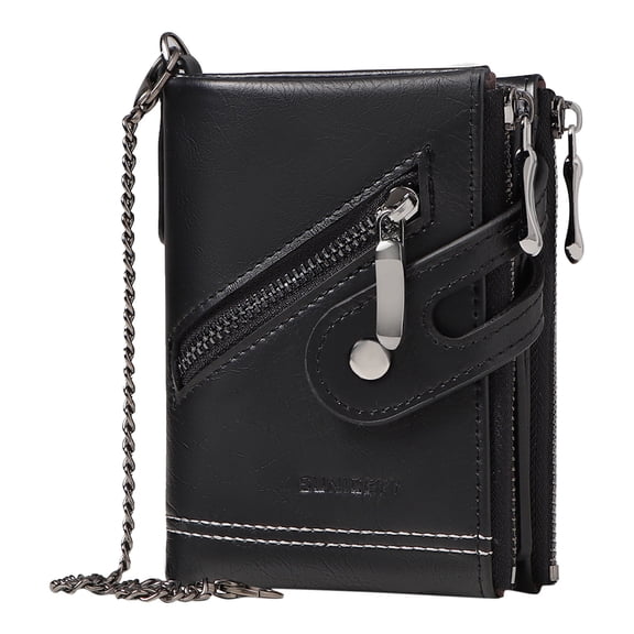 Kcolen Women's Style Wallet with Decorative Buckle Strap Practical Card Holder and Zipper Closure for Secure Everyday Use