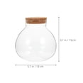 thumbnail image 2 of Minkissy Transparent Glass Terrarium Container with Cork Lid Ideal for DIY Ecological Micro Landscape, 2 of 8