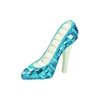 5"H Shoe Shaped Jewelry Holder Shimmers with Sequins all Over Brand Woodland