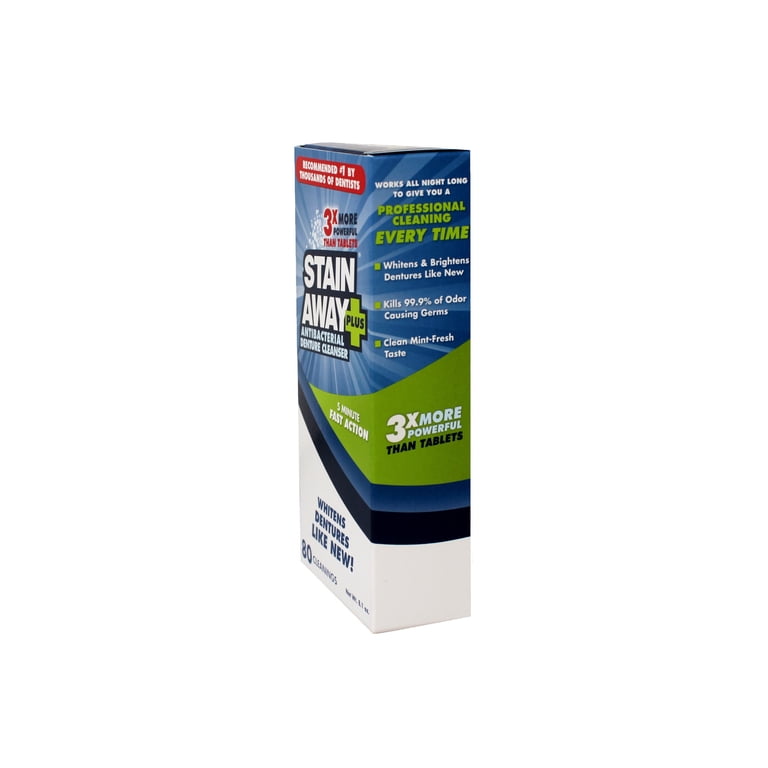 Stain Away Plus Denture Cleanser, 8.1 oz (Pack of 1) - Walmart.ca