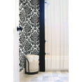 thumbnail image 5 of NextWall  Black Damask Peel and Stick Removable Wallpaper - 20.5 in. W x 18 ft. L, 5 of 9