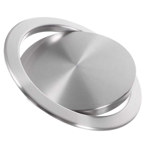 OATIPHO 430 Stainless Steel Recessed Lid Plated Silver for Bathroom and Kitchen