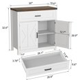 thumbnail image 3 of LAFGUR Kitchen Storage Cabinet, Modern Farmhouse Buffet Sideboard with for Kitchen, Entryway, White, 3 of 8