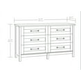 Better Homes & Gardens Modern Farmhouse 6 Drawer Dresser, Rustic Gray