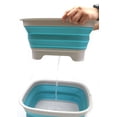 thumbnail image 7 of SAMMART 9.3L (2.46Gallon) Collapsible Dishpan with Draining Plug - Foldable Washing Basin - Portable Dish Washing Tub - Space Saving Kitchen Storage Tray, 7 of 7