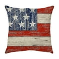 thumbnail image 2 of BSJJY Vintage American Flag Pillow Covers, 4th of July Memorial Day Independence Day Decor Throw Pillows USA Patriotic Outdoor Decorative Cushion Cases, 2 of 2