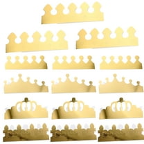 Raindrops 15Pcs Golden Paper Crown Set for Birthday Party Hats and Costume Props