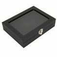 thumbnail image 6 of Pin Display Case Orderly Storage Transparent Dustproof Black Badge Storage Box for Home Jewelry Store S, 6 of 8