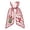V, variant on WEIOUKC Christmas Wreath Sash for Front Door, Red & White Striped Fabric Wreath Bow Sash with Embroidered Letter & Christmas Tree, Festive Hanging Decoration for Home