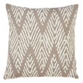 thumbnail image 1 of SARO 452.GY18S 18 in. Square Down Filled Chevron Stitched Throw Pillow  Grey, 1 of 1