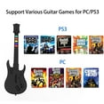 thumbnail image 4 of Guitar Hero Controller PC, Wireless PS3 /PC Guitar Hero Guitar with Dongle for Clone Hero, Guitar Hero 3/4/5 Rock Band 1/2 Games Black, 4 of 7