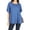 Denim Blue, variant on Women's Casual Solid Short Sleeve Flowy Stretch Comfy Loose Fit Tunic T-Shirt Top