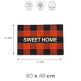 thumbnail image 2 of Tapete Naranja/Negro "Sweet Home" 40x60 Cm, 2 of 2