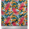 thumbnail image 1 of Soimoi Cotton Jersey Fabric Camouflage Texture & Pine Fruits Printed Craft Fabric by the Yard 58 Inch Wide, 1 of 1