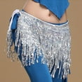 thumbnail image 6 of Ludlz Belly Dance Dancer Costume Sequins Tassels Fringes Hip Scarf Belt Waist Skirt, 6 of 6