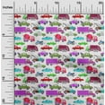 thumbnail image 2 of oneOone Polyester Spandex Medium Purple Fabric Truck Sewing Craft Projects Fabric Prints By Yard 56 Inch Wide, 2 of 5