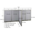 thumbnail image 2 of GOF T-shaped Freestanding Partition (48”D x 120”W x 60”H) Office Room Divider, Privacy Screen, Workstation Cubicle, 2 of 9