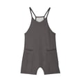 thumbnail image 6 of Girls Rompers Summer Casual Loose Sleeveless Overalls Spaghetti Strap Shorts Jumpsuit 2025 Beach Vacation Outfits, 6 of 7
