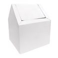 thumbnail image 1 of HOSPECO Réceptacle à Double Entrée, Basculant, Métal, Blanc, 1 of 6