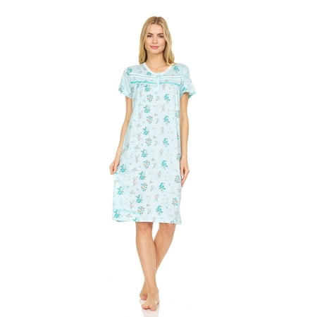 

Lati Fashion Women Nightgowns Short Sleeve Female Nightgowns & Sleepshirts
