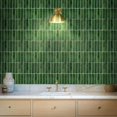 thumbnail image 2 of Miscasa Green Kitchen Peel and Stick Backsplash Tile, Removable 3D Straight Linear Desigin Self Adhesive Sticker for Kitchen, Bathroom, Living Room, RV Wall (Thicker Design, 10 Sheets), 2 of 7