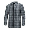 thumbnail image 3 of ZUKMRJPC Mens Fleece Jackets Long Sleeve Full Zip Up Stylish Vintage Plaid Warm Shirts Jacket Casual Lightweight Lapel Jacket with Pocket, 3 of 4