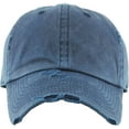 thumbnail image 2 of Pigment Vintage Washed Cotton Dad Hat Baseball Cap Polo Style, 2 of 4