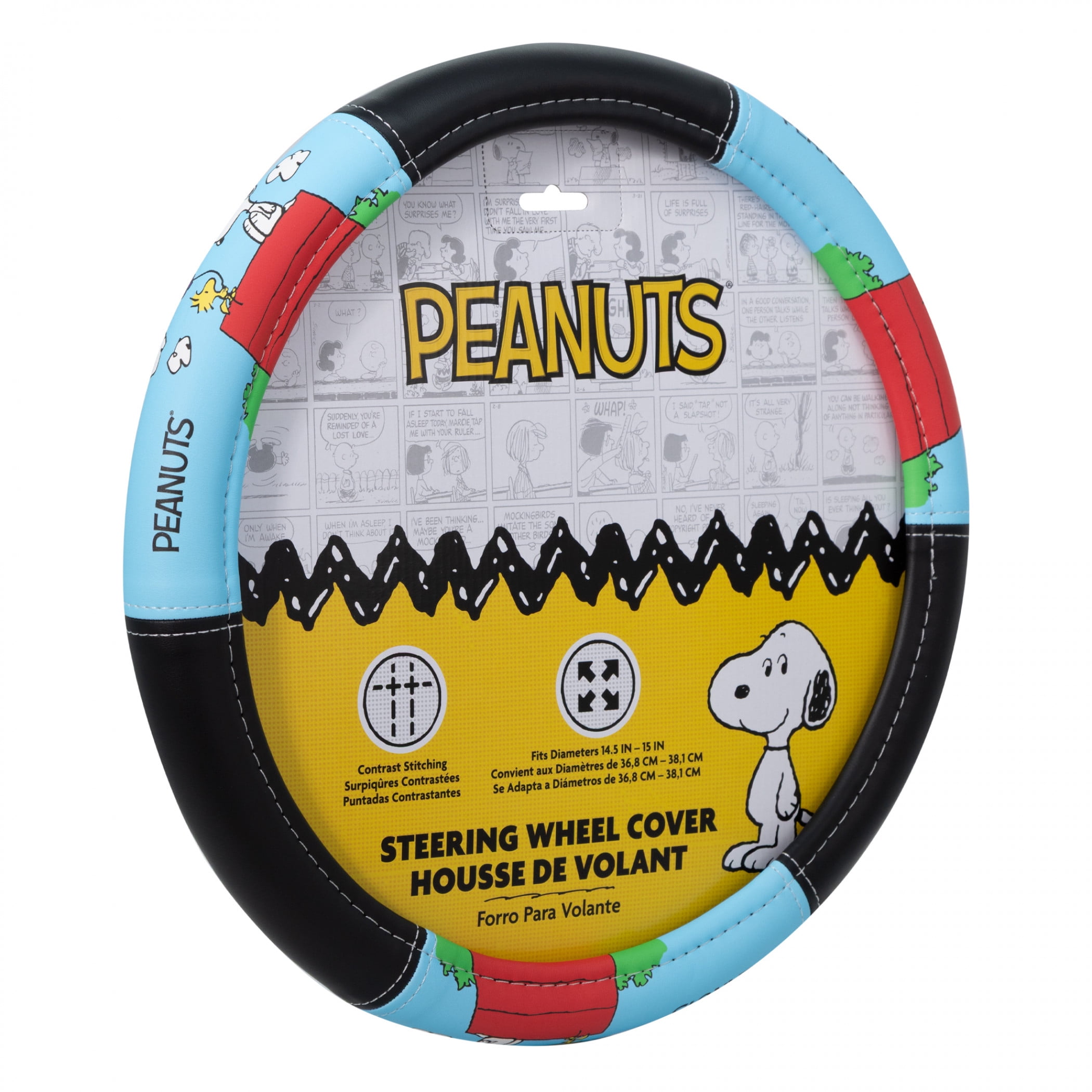 Peanuts Snoopy on Doghouse Steering Wheel Cover