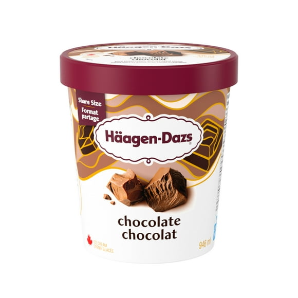 Crème glacé au chocolat, confectionnée au Canada avec des produits laitiers 100 % canadiens. 0.9 L