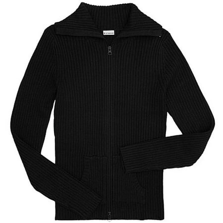 No Boundaries - Juniors Zip-Front Cardigan Sweater