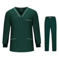 thumbnail image 1 of Nursing Scrubs V Neck Scrub Top and Pants for Veterinary SPA Operating Room M, 1 of 9